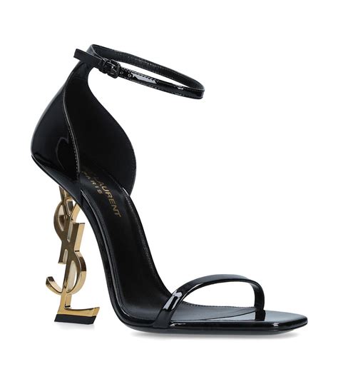 opyum sandals in patent leather ysl|saint laurent patent leather sandals.